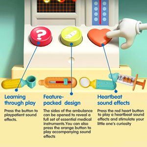 اسباب بازی ماشین آمبولانس موزیکال هولی تویز Hola Toys مدل E8997 _اسباب بازی نوزادی